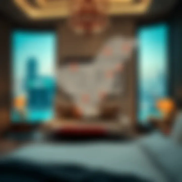 A map indicating prime locations for executive bed spaces in Dubai