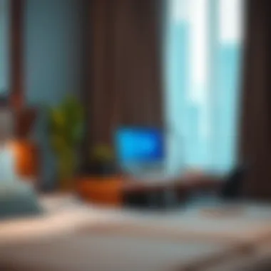 A professional workspace within an executive bed space environment