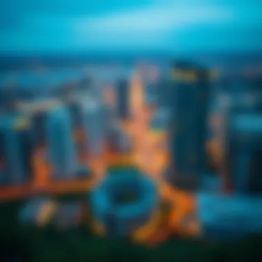 Panoramic view of Executive Heights