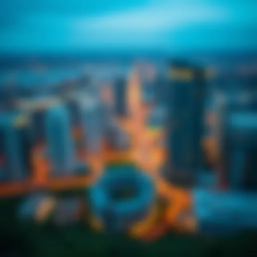 Panoramic view of Executive Heights