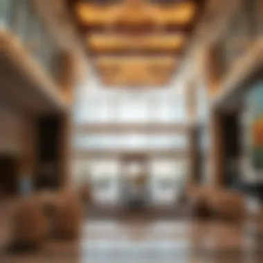 Luxurious lobby of Executive Towers