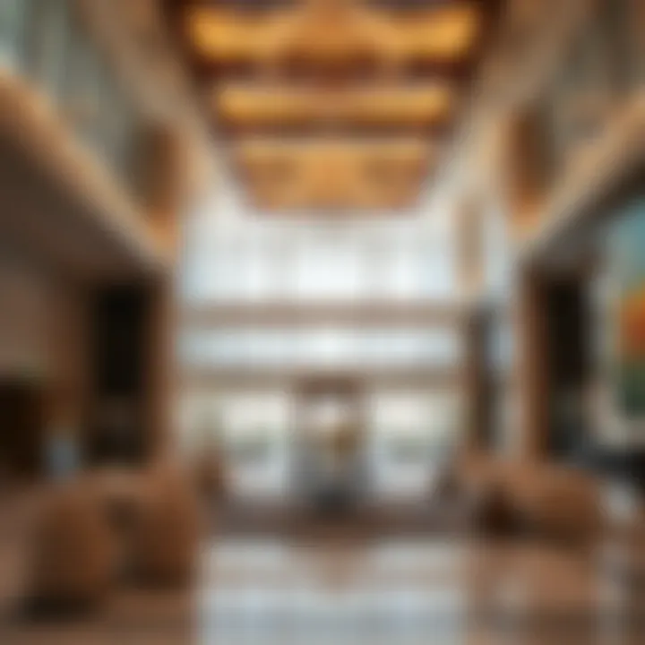 Luxurious lobby of Executive Towers