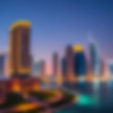 Vibrant Business Bay skyline featuring Executive Towers