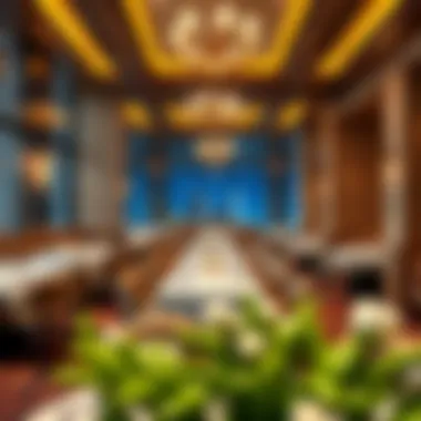 Elegant ambiance of a luxury restaurant