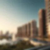 A stunning skyline view of Fountain View showcasing modern architecture