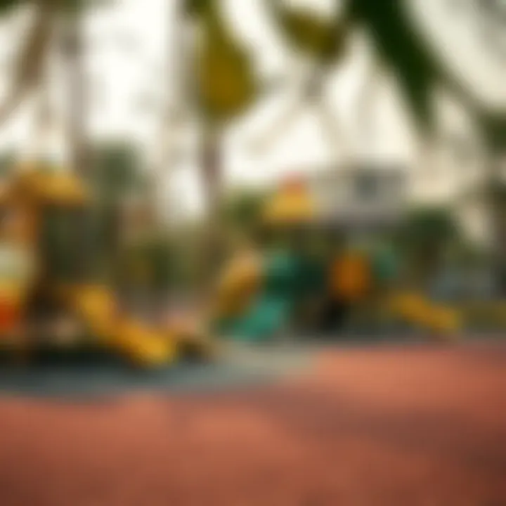 Community playground and recreational area