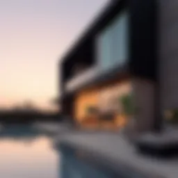 Luxurious villa with a modern architecture in Dubai