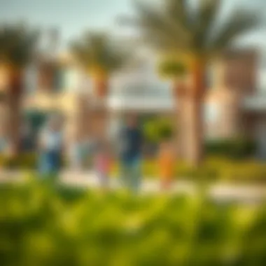 Community Lifestyle in Jebel Ali Vibrant community life in Jebel Ali with families enjoying the parks and recreational areas