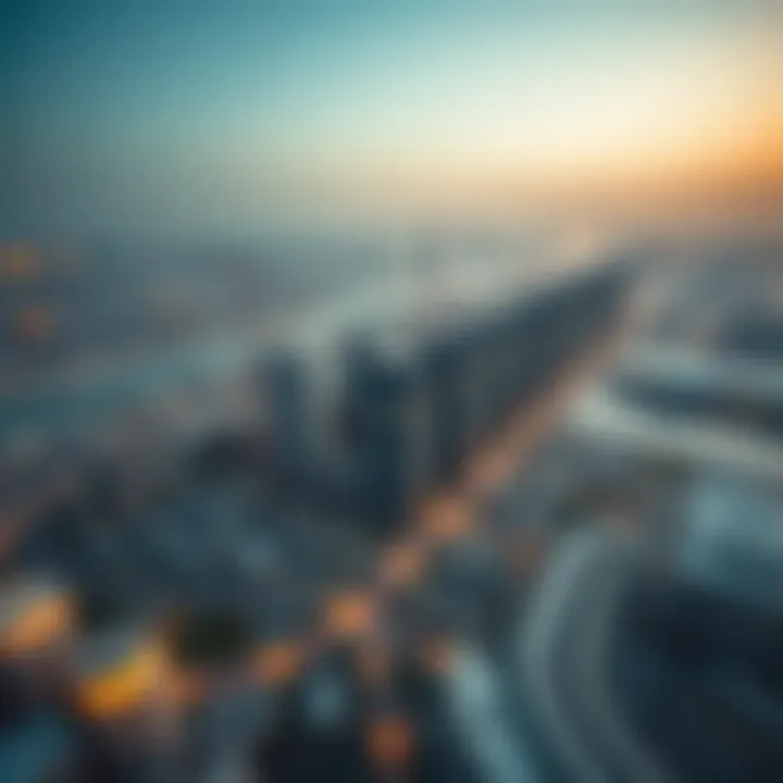 Future Developments in Jebel Ali Aerial view of upcoming developments and construction projects in Jebel Ali