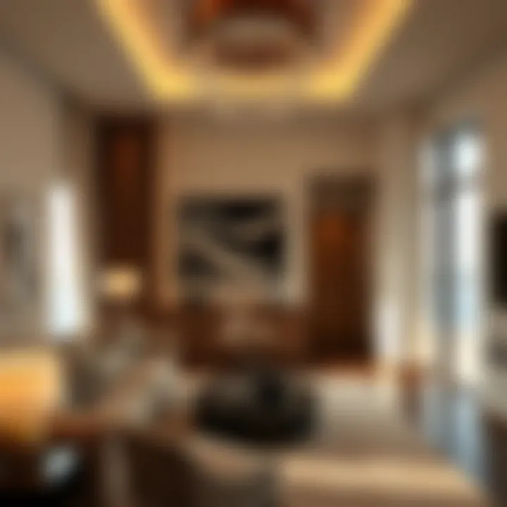 A luxurious apartment interior designed for comfort