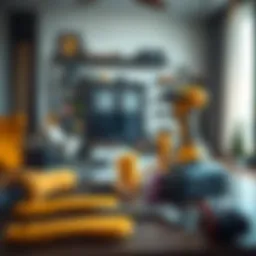 Modern maintenance tools in a Dubai apartment