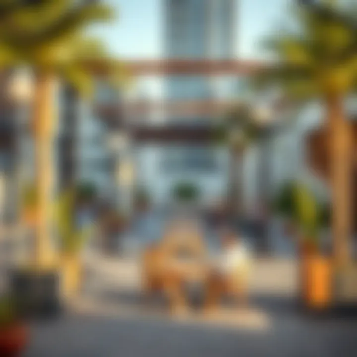 Vibrant community spaces in a Manazil neighborhood