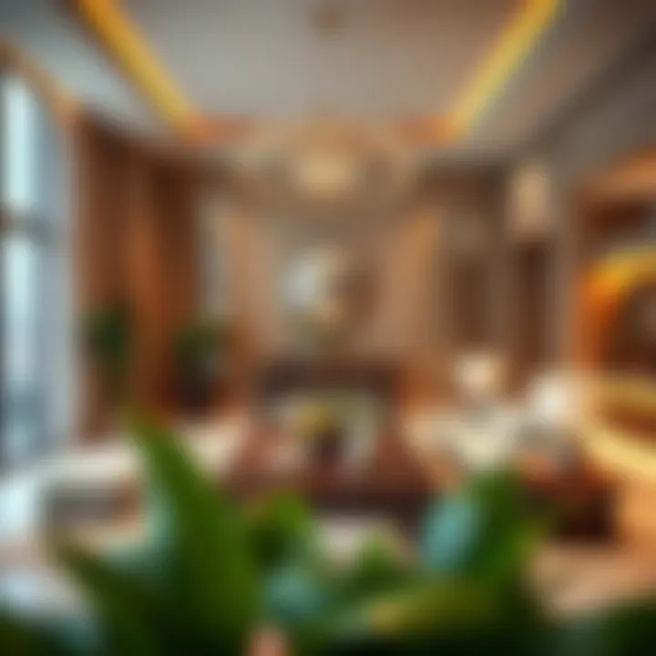 Luxurious property interior in a Manazil development