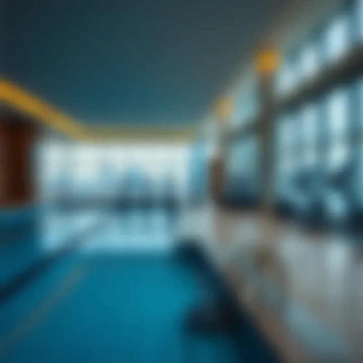 Amenities offered at Marina 23 Tower, including swimming pool and fitness center