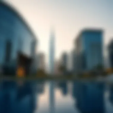 Modern Architecture of مرسى البطين Modern architecture reflecting Dubai's skyline in مرسى البطين