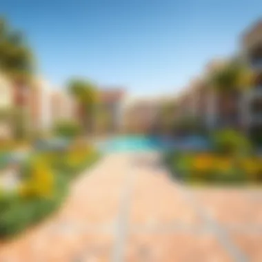 Vibrant community amenities surrounding Meraas apartments showcasing lifestyle