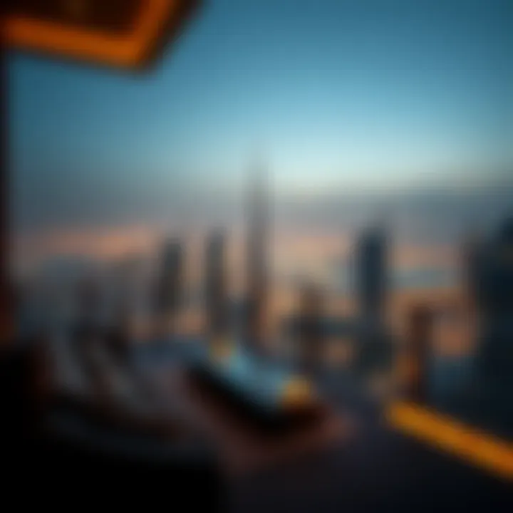 Breathtaking Views from Morya Residences Panoramic view of Dubai skyline from Morya luxury residence