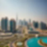 A stunning skyline view of Dubai showcasing off-plan property developments