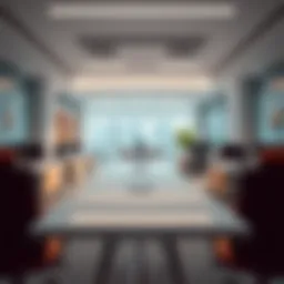 Modern office space in Al Qusais showcasing interior design