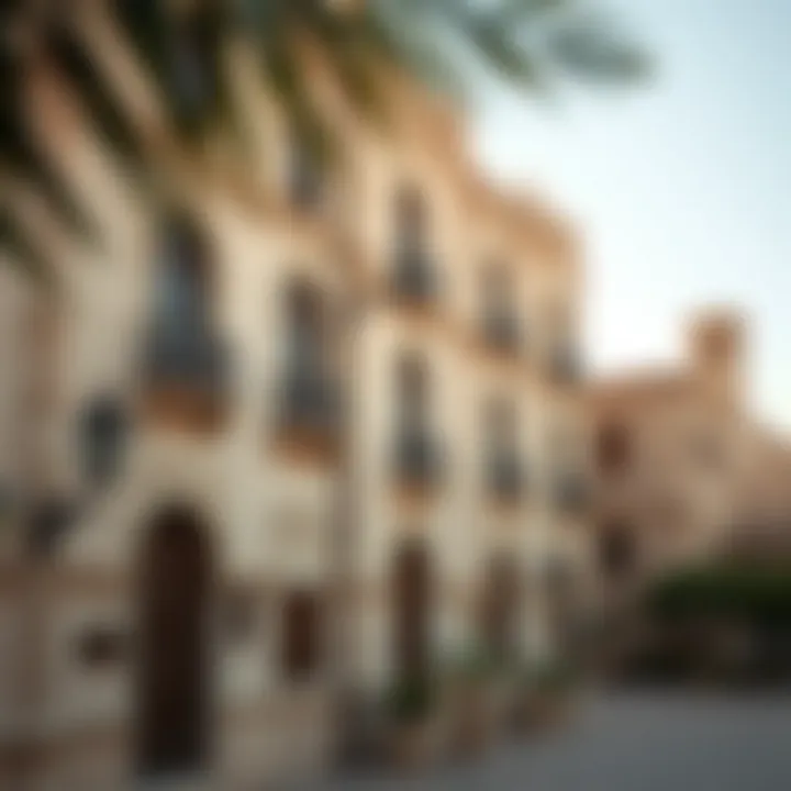 Historic buildings reflecting the essence of Old Dubai