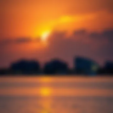 Sunset over Palm Jumeirah highlighting its beauty and allure