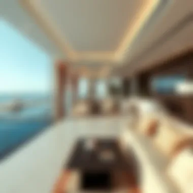 Luxurious interior design of a beachfront chalet