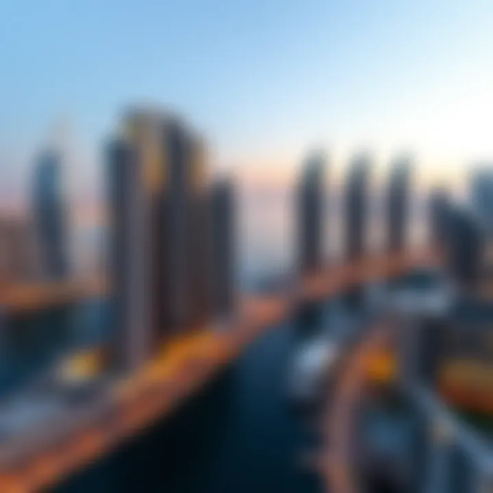 Luxurious apartment views in Dubai Marina