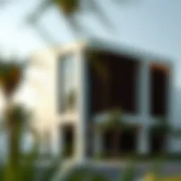 Stunning facade of Rahaba Residence showcasing modern architecture