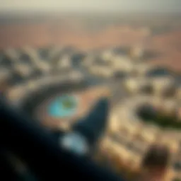 Aerial view of Remraam community showcasing its layout