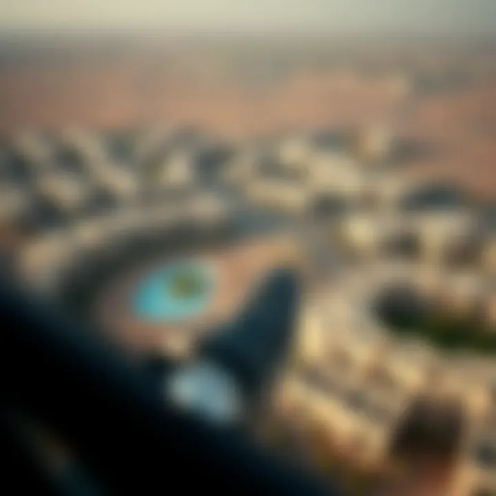 Aerial view of Remraam community showcasing its layout