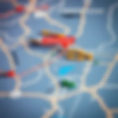 Map highlighting the strategic location of Remraam in Dubai