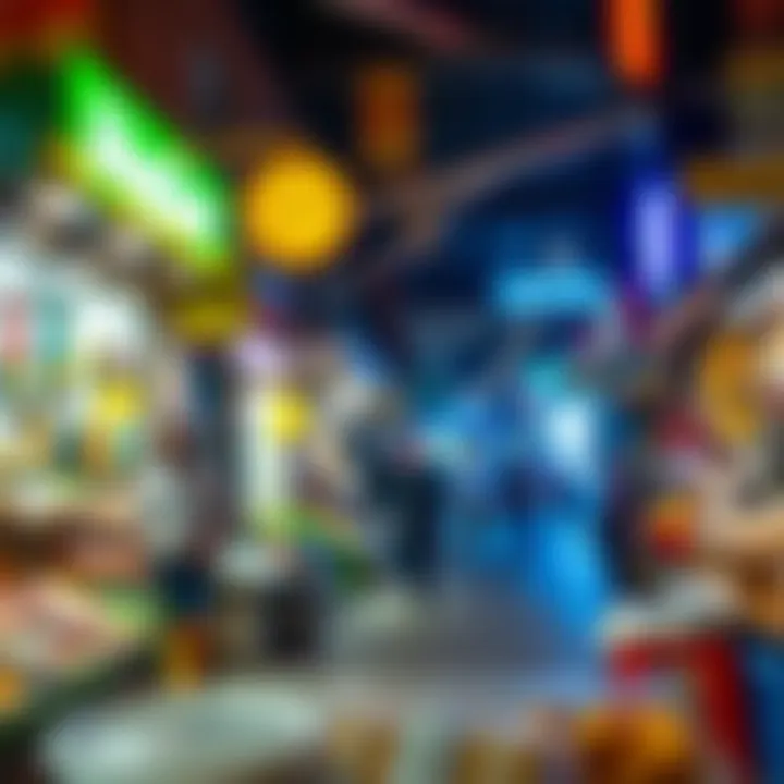 Local Market Life in Al Quoz Vibrant local market in Al Quoz filled with shops and eateries