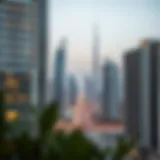 Stunning skyline view of Dubai showcasing modern residential buildings
