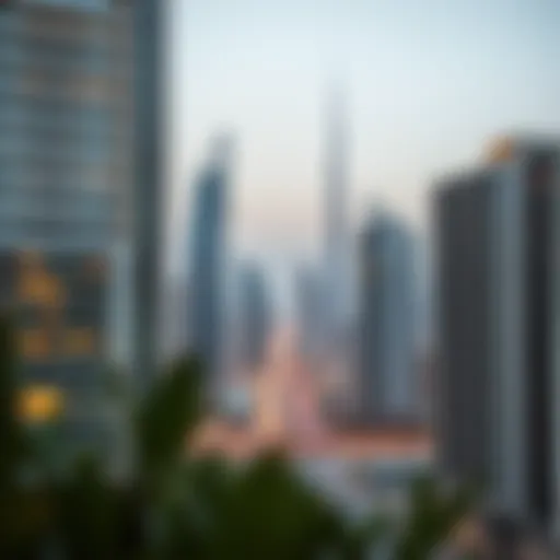 Stunning skyline view of Dubai showcasing modern residential buildings