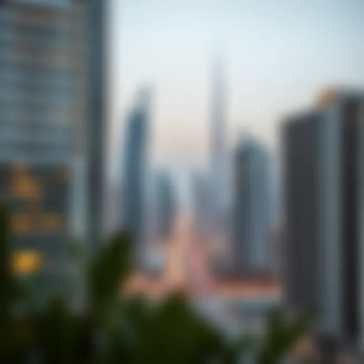 Stunning skyline view of Dubai showcasing modern residential buildings