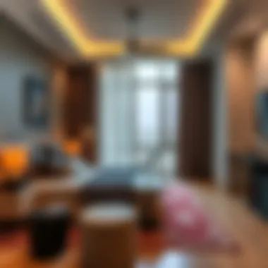 Stylish Room Interior in Al Quoz Four An interior shot of a stylishly designed room available for rent in Al Quoz Four