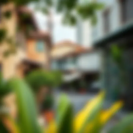 Vibrant neighborhood scene in International City