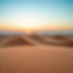 Stunning desert landscape near Dubai