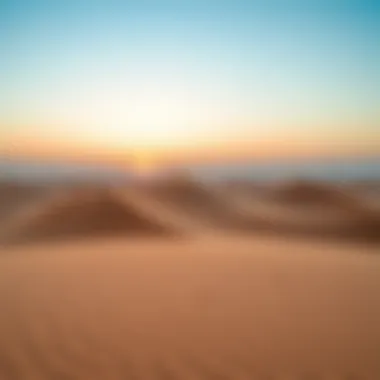 Stunning desert landscape near Dubai