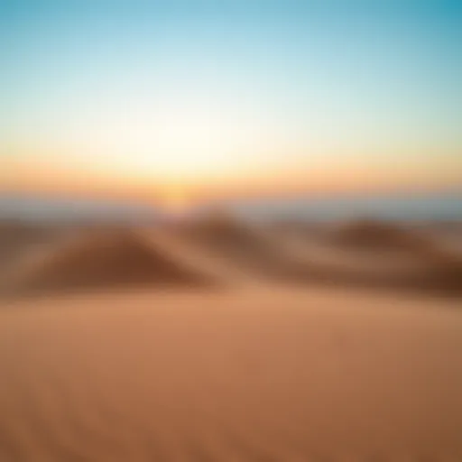 Stunning desert landscape near Dubai