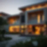 Exterior view of a luxury holiday home in Dubai