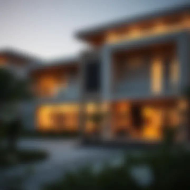 Exterior view of a luxury holiday home in Dubai