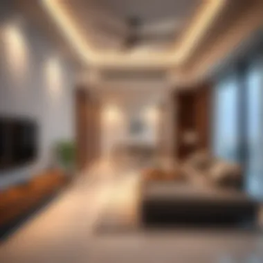 Interior design of a modern stay holiday home