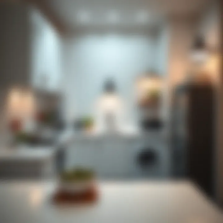 A welcoming studio kitchen with modern amenities