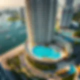 Aerial View of Sunrise Bay Tower 1 Aerial view of Sunrise Bay Tower 1 showcasing its architectural design