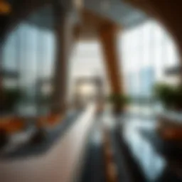 Architectural design of A7 Building showcasing modern aesthetics