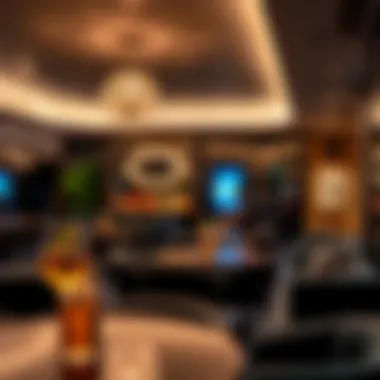 Chic ambiance of a high-end lounge in City Walk