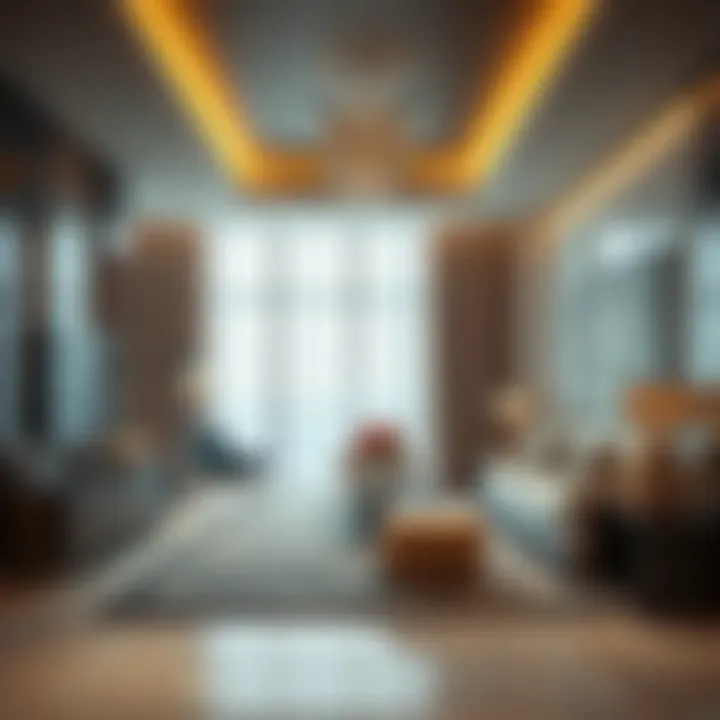 Interior design of a high-end apartment in Dubai