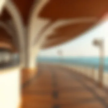 Architectural details of the Boardwalk's unique design