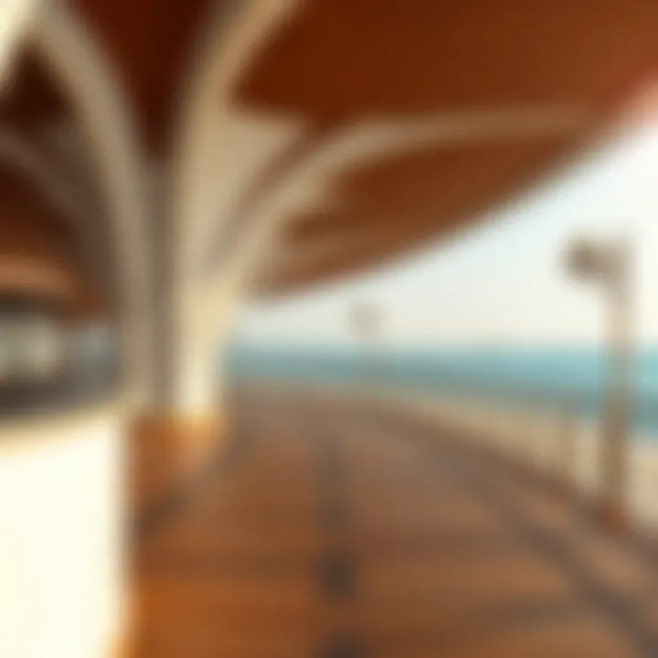 Architectural details of the Boardwalk's unique design